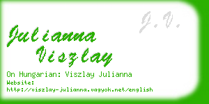 julianna viszlay business card